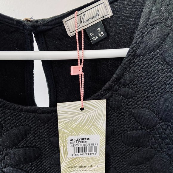 NWT Mismash Black Textured Floral Print Dress - Picture 5 of 5